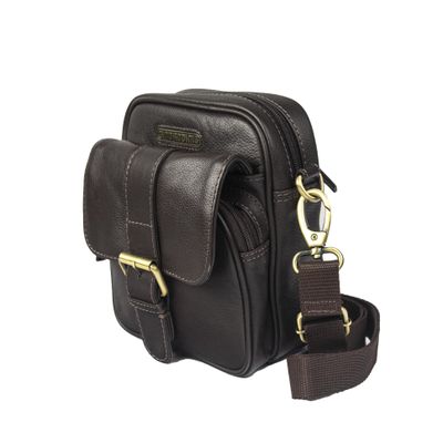 Imagen 2 del producto Morral de cuero Gino Rodinis 1260 Café