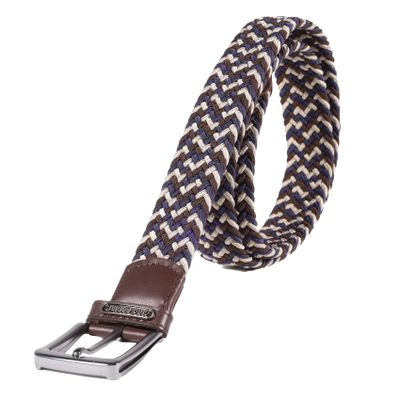 Imagen 2 del producto CINTURÓN ELASTICADO GINO RODINIS HOMBRE 2519 MARRON/AZUL S-M