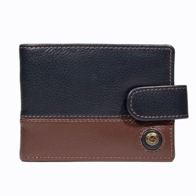Billetera Hombre Capri 986 Azul/Cafe Gino Rodinis