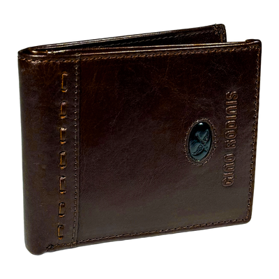 Imagen 1 del producto BILLETERA DE CUERO HOMBRE  STEFANO  663 CAFÉ GINO RODINIS 