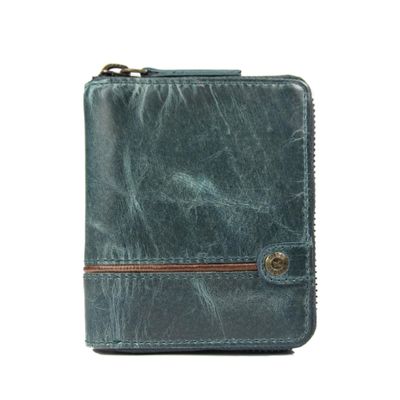 Billetera Gino Rodinis Texas 1.160 Turquesa/Marrón