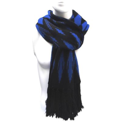 Bufanda Unisex 2034 Azul con Negro