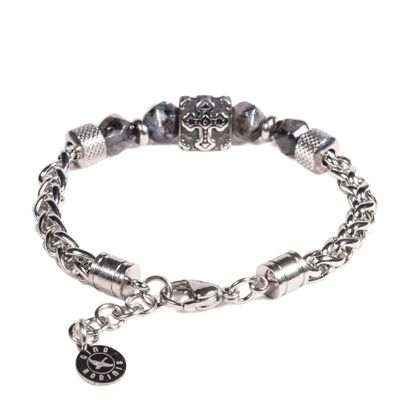 Imagen 2 del producto BRAZALETE UNISEX GINO RODINIS B531 | Negro/Plateado