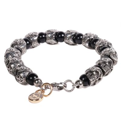 Imagen 2 del producto BRAZALETE HOMBRE GINO RODINIS B523 | Negro/Plateado