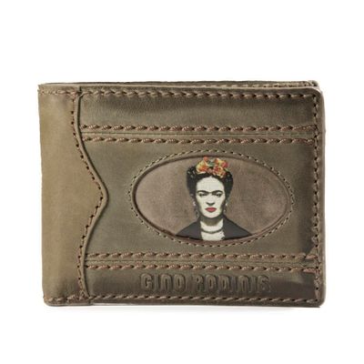 Billetera Gino Rodinis Coco 990.1 Frida Kahlo Verde