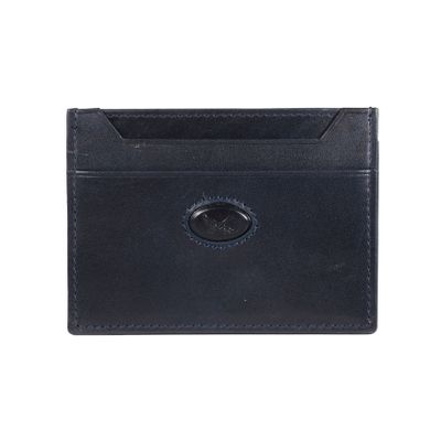 Tarjetero de cuero Hombre Bolonia 1173 | Azul