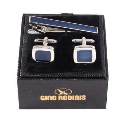 Set Pasador De Corbata Y Collera  Gino Rodinis PAS016