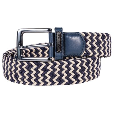 Imagen 1 del producto  CINTURÓN ELASTICADO GINO RODINIS HOMBRE 2520 AZUL/BEIGE S-M 