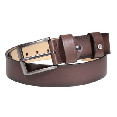 CINTURON CUERO HOMBRE  GINO RODINIS  2523  |  CAFÉ