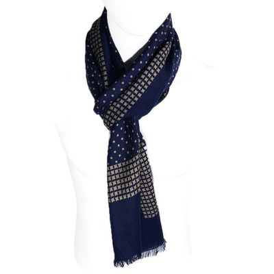 Bufanda de lana PH013 azul