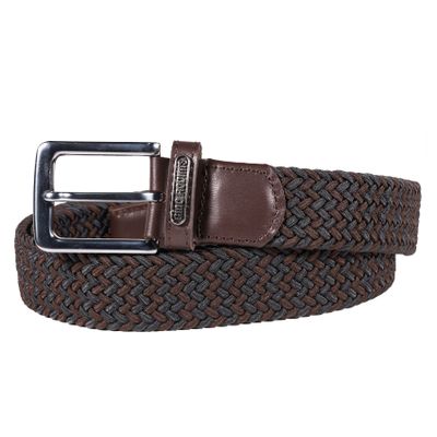 CINTURÓN ELASTICADO GINO RODINIS HOMBRE 2516 NEGRO/MARRON S-M