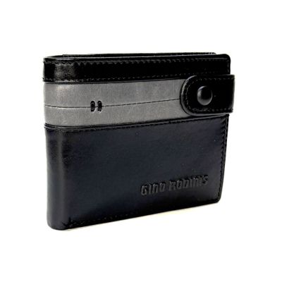 BILLETERA DE CUERO HOMBRE PAOLO 674 CAFÉ GINO RODINIS