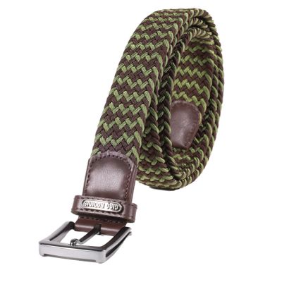 Imagen 2 del producto CINTURÓN ELASTICADO GINO RODINIS HOMBRE 2517 VERDE/MARRON S-M 