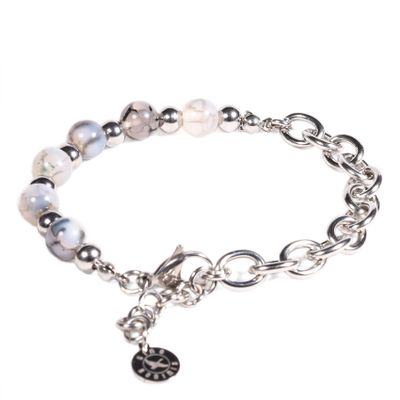 Imagen 2 del producto BRAZALETE UNISEX GINO RODINIS B539 | Gris/Plateado