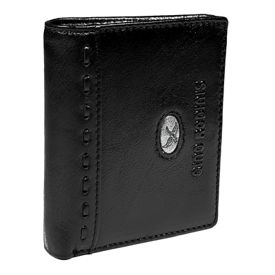 BILLETERA DE CUERO HOMBRE  PAOLO  674 NEGRO GINO RODINIS