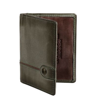 Imagen 2 del producto Tarjetero de cuero Hombre Texas 1.165 Verde/Marrón