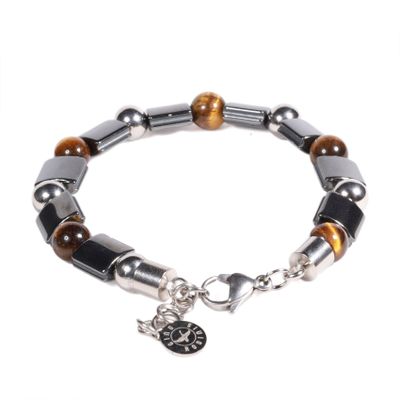 Imagen 2 del producto BRAZALETE UNISEX GINO RODINIS B530 | Ámbar/Plateado