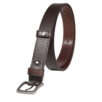 Imagen 2 del producto CINTURON CUERO HOMBRE  GINO RODINIS  2525  |  CAFÉ 