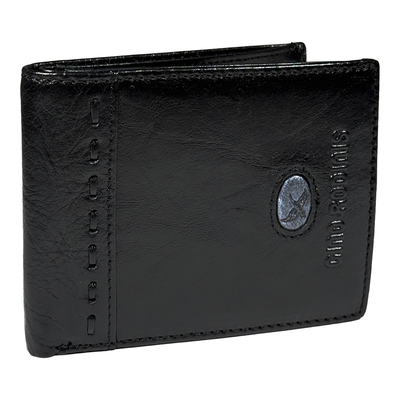 BILLETERA DE CUERO HOMBRE PAOLO 673 CAFÉ GINO RODINIS