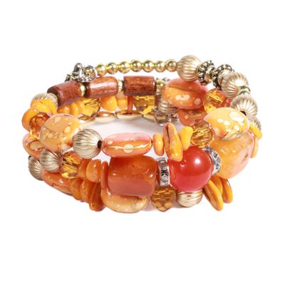 BRAZALETE MUJER GINO RODINIS B509 | Naranjo