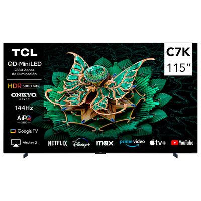 Smart Tv Tcl 115"" Qd-Mini Led Uhd 4K C7K 115C7K