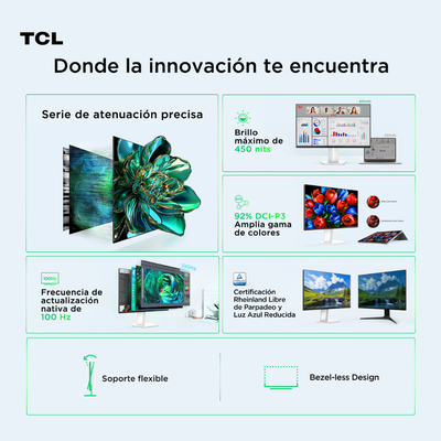 Imagen 2 del producto Monitor TCL 24"" Mini LED 24G54 FHD 100Hz