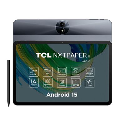 Imagen 2 del producto Tablet TCL NXTPAPER 11 Gen2 128GB + 8GB Lápiz + Flip Case