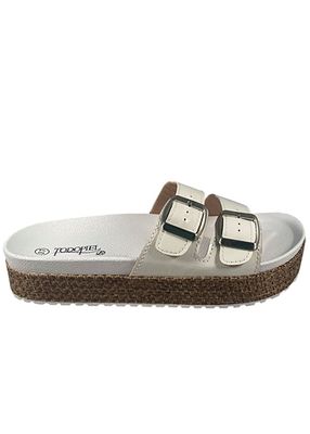 Sandalia Ecocuero ZAU77 Blanco Charol