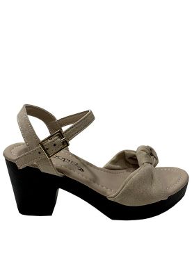 Sandalia Gamuza Ecológica ZAZ13 Nude