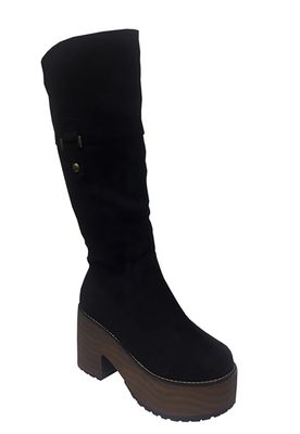 Imagen 2 del producto Bota Gamuza Ecológica ZAV32 Negro