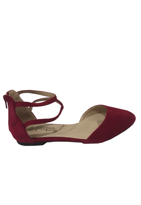 Ballerina Gamuza Ecológica ZAS90 Rojo