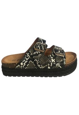 Sandalia Ecocuero ZAY35 Snake Black