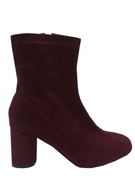 Botín Gamuza Ecológica ZAV61 Burdeo