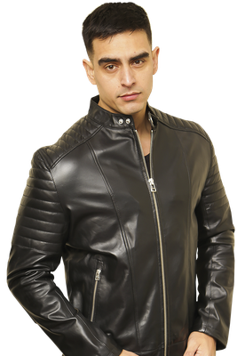 Chaqueta Cuero CHG17 Negro