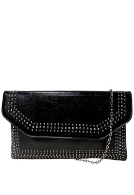 Cartera Cuero Ecológico CRS14 Negro