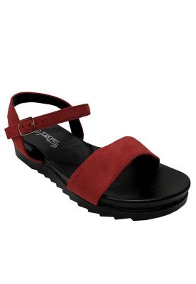 Imagen 2 del producto Sandalia Gamuza Ecológica ZAZ16 Rojo