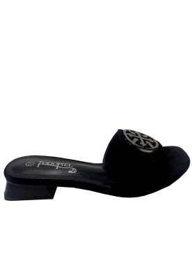 Sandalia Gamuza Ecológica ZAZ36 Negro