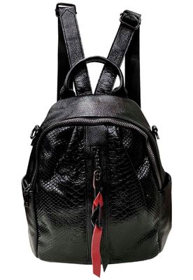 Mochila Cuero CRU41 Negro