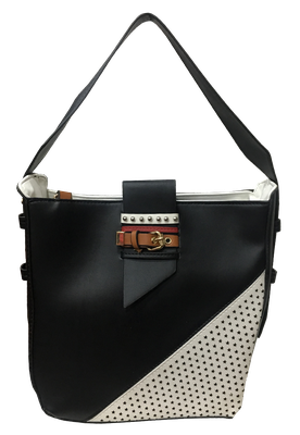 Cartera Cuero Ecológico CRR52 Negro