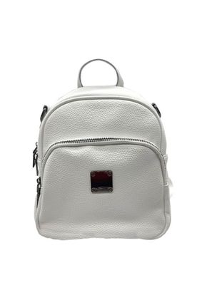 Mochila Cuero Blanco CRU75