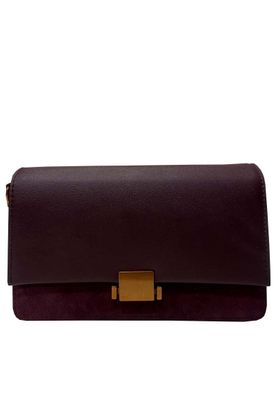 Cartera Cuero CRP87 Burdeo