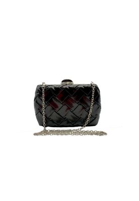 Cartera de fiesta Ecocuero Negro CRX36