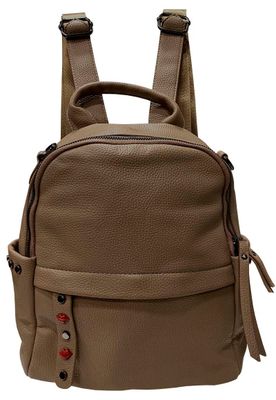 Mochila Cuero CRU45 Beige