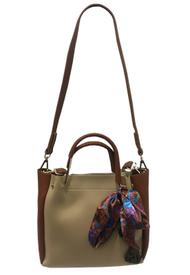 Cartera Cuero Ecológico CRO47 Beige