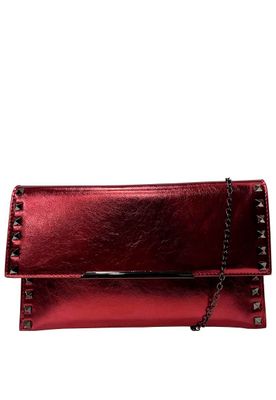 Cartera Cuero Ecológico CRS11 Rojo