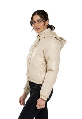 Imagen 2 del producto Chaqueta Puffa CHG74 Ecocuero Beige