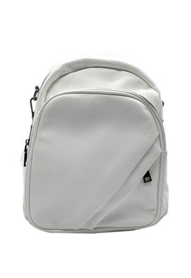 Mochila Cuero Blanco CRU74