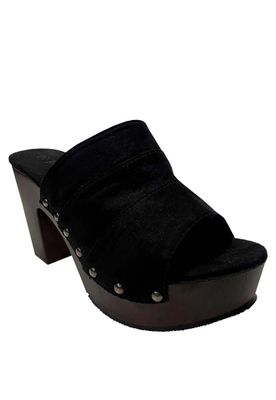 Imagen 2 del producto Sandalia Gamuza Ecológica ZAW33 Negro