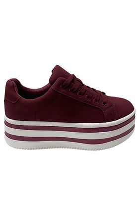 Imagen 1 del producto Zapatilla Gamuza Ecológica ZAX45 Burdeo