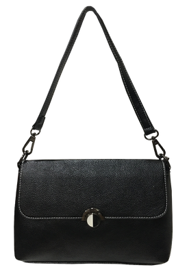 Cartera Cuero Ecológico CRP23 Negro